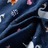 Vestido de Manga Comprida para Criança Estampa Cisne Azul-marinho 128
