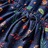 Vestido de Manga Comprida para Criança Estampa Folhas Azul-marinho 140