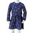 Vestido para Criança C/ Estampa de Cogumelos Azul-marinho 128