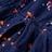 Vestido para Criança C/ Estampa de Cogumelos Azul-marinho 140