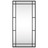 Espelho de Parede Retangular 40x80 cm Ferro Preto