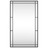 Espelho de Parede Retangular 60x100 cm Ferro Preto