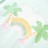 T-shirt Infantil com Estampa de Arco-íris e Palmeira Menta-claro 92