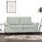 Sofá de 2 Lugares 120 cm Veludo Cinzento-claro