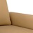 Sofá de 2 Lugares Veludo 120 cm Castanho