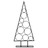 árvore de Natal para Decoração 90 cm Metal Preto