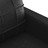 Sofá de 2 Lugares 120 cm Couro Artificial Preto
