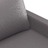 Sofá de 2 Lugares 140 cm Couro Artificial Cinza