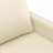 Sofá de 3 Lugares 180 cm Couro Artificial Cor Creme