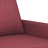 Sofá de 2 Lugares Tecido 120 cm Vermelho Tinto