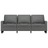 Sofá de 3 Lugares 180 cm Tecido Cinza-escuro