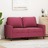 Sofá de 2 Lugares Veludo 120 cm Vermelho Tinto
