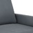 Sofá de 2 Lugares 140 cm Veludo Cinza-escuro