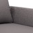 Sofá de 2 Lugares 140 cm Couro Artificial Cinza