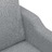 Sofá de 2 Lugares em Tecido 140 cm Cinzento-claro