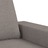 Sofá de 2 Lugares Tecido 120 cm Cinzento-acastanhado