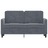 Sofá de 2 Lugares 120 cm Veludo Cinza-escuro