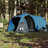 Tenda de Campismo P/ 4 Pessoas 360x135x105 cm Tafetá 185T Azul