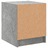 Mesa Cabeceira C/ Porta Vidro 2 pcs 35x37x42cm Cinzento Cimento