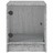 Mesa de Cabeceira C/ Porta de Vidro 35x37x42 cm Cinzento Sonoma