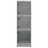 Aparador Alto C/ Portas de Vidro 35x37x109 cm Cinzento Cimento