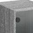 Aparador Alto C/ Portas de Vidro 35x37x109 cm Cinzento Sonoma