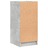 Armário de Apoio C/ Portas de Vidro 35x37x75,5 cm Cinza Cimento