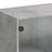 Mesa de Centro C/ Portas de Vidro 102x50x42 cm Cinza Cimento