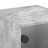 Mesa Cabeceira C/ Porta Vidro 2 pcs 35x37x35cm Cinzento Cimento