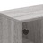 Mesa de Centro C/ Portas de Vidro 68,5x50x50 cm Cinza Sonoma