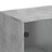 Armário de Apoio C/ Portas de Vidro 69x37x100 cm Cinza Cimento