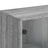 Armário de Apoio C/ Portas de Vidro 69x37x100 cm Cinza Sonoma