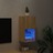 Móvel de Tv com Luzes LED 30,5x30x60 cm Carvalho Sonoma