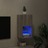 Móvel de Tv com Luzes LED 30,5x30x60 cm Cinzento Sonoma