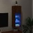 Móvel de Tv com Luzes LED 30,5x30x90 cm Carvalho Castanho