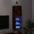 Móvel de Tv com Luzes LED 30,5x30x102 cm Carvalho Fumado