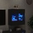 Móvel de Parede para Tv com Luzes LED 58,5x30x60,5 cm Preto