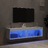 Móveis de Tv com Luzes LED 2 pcs 60x30x30 cm Branco