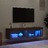 Móveis de Tv C/ Luzes LED 2 pcs 60x30x30 cm Carvalho Castanho