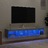 Móveis de Tv com Luzes LED 2 pcs 80x30x30 cm Cinzento Cimento