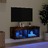 Móvel de Tv com Luzes LED 80x30x30 cm Carvalho Fumado