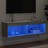 Móvel de Tv com Luzes LED 100x30x30 cm Cinzento Sonoma