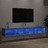 Móveis de Tv com Luzes LED 2 pcs 100x30x30 cm Cinzento Sonoma