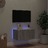 Móvel de Parede P/ Tv C/ Luzes LED 60x35x31 cm Cinzento Sonoma