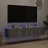 Móveis de Parede para Tv com Luzes LED 2 pcs Cinzento Sonoma