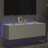 Móvel de Parede para Tv com Luzes LED 100x35x31 cm Branco