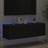 Móvel de Parede para Tv com Luzes LED 100x35x31 cm Preto