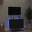 Móvel de Parede para Tv com Luzes LED 60x35x41 cm Preto