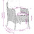 Cadeiras de Jardim com Almofadões 2 pcs Vime Pe Bege