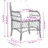 Cadeiras de Jardim com Almofadões 2 pcs Vime Pe Cinzento-claro